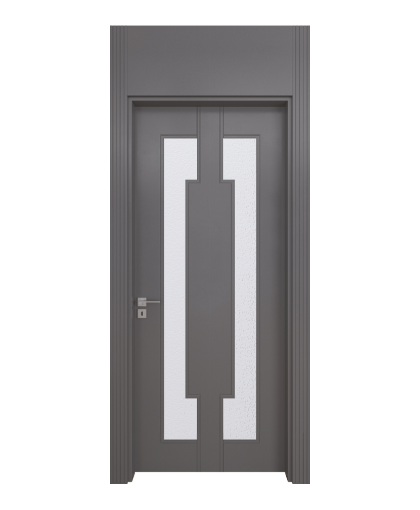 BY-4038V Porte intérieure laqué Vitrée